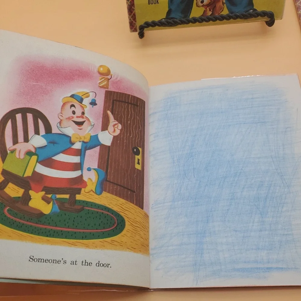 SAFETY IS FUN Bonnie Book JINGLE DINGLE HOW‎ DOES YOUR GARDEN GROW Rare Vintage